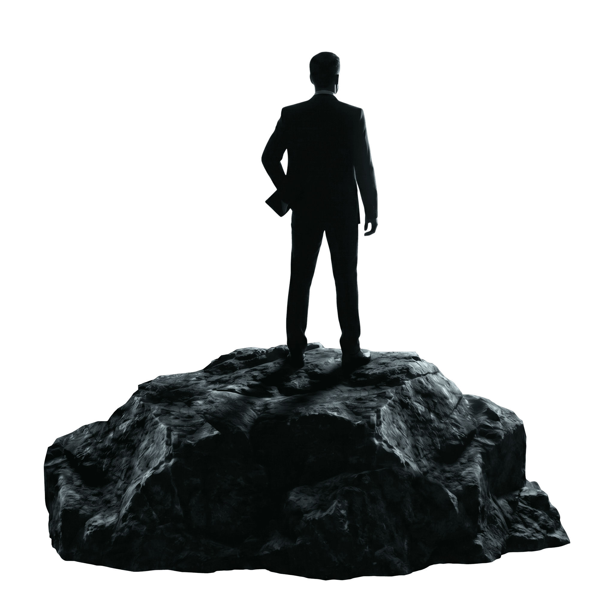 Man on rock