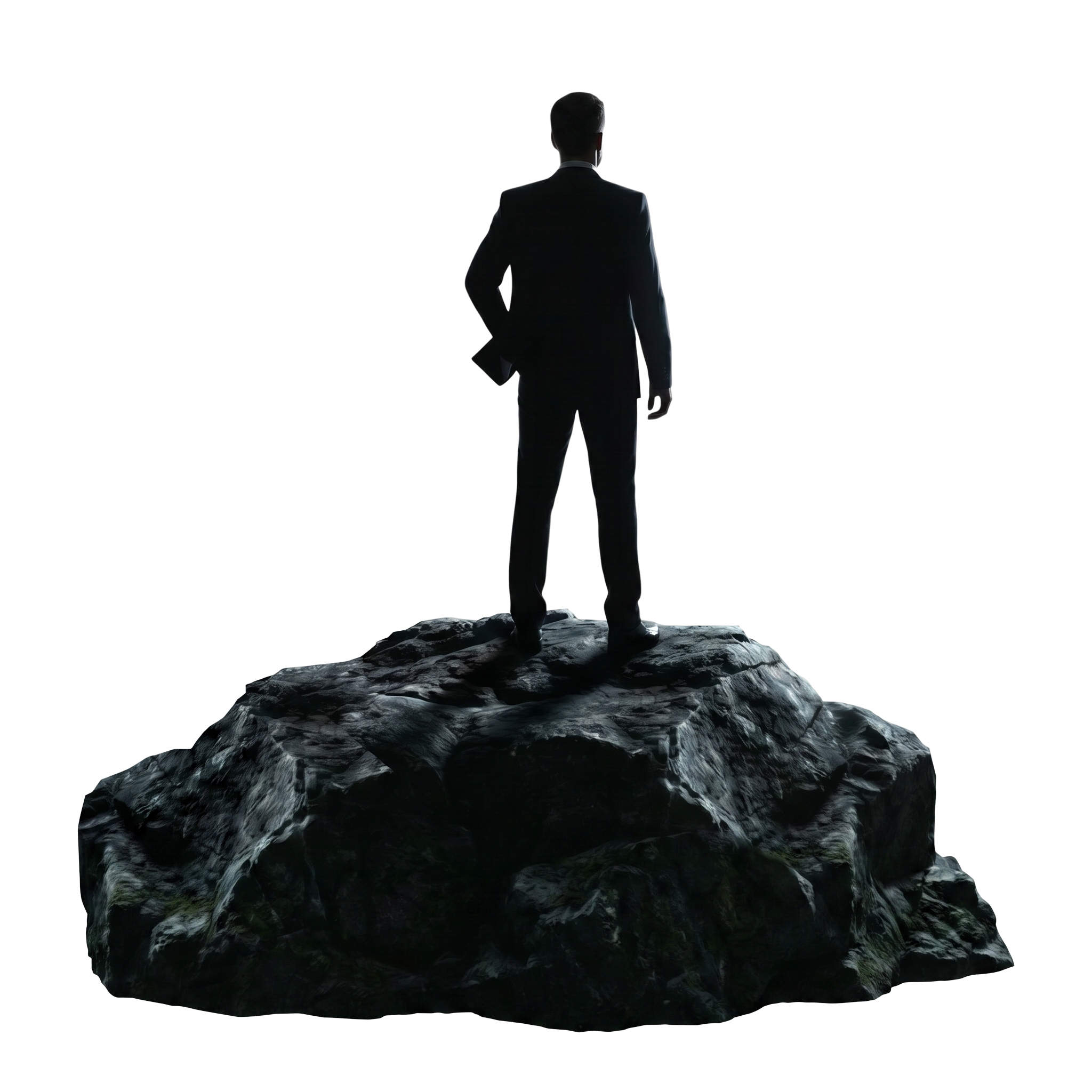 Man on rock